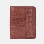 Brown Embossed Genuine Leather Wallet