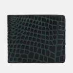 Green Embossed Leather Wallet
